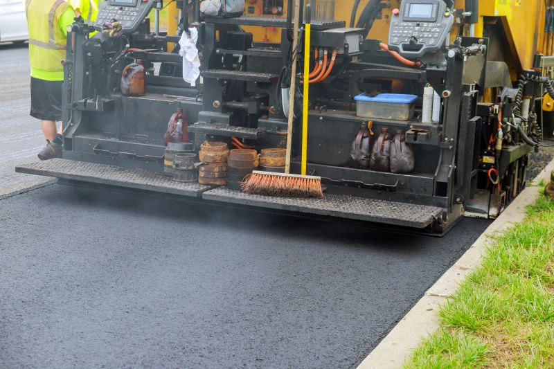 Professional Asphalt Paving Crew
